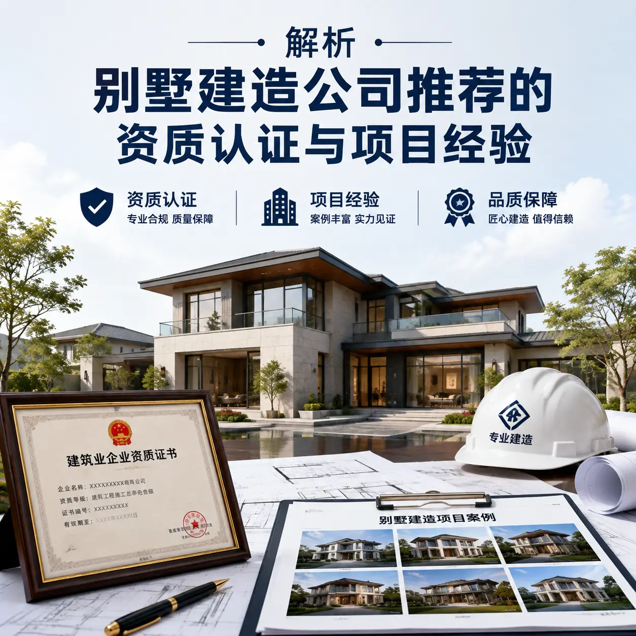 解析 观山湖 别墅建造公司推荐的资质认证与项目经验