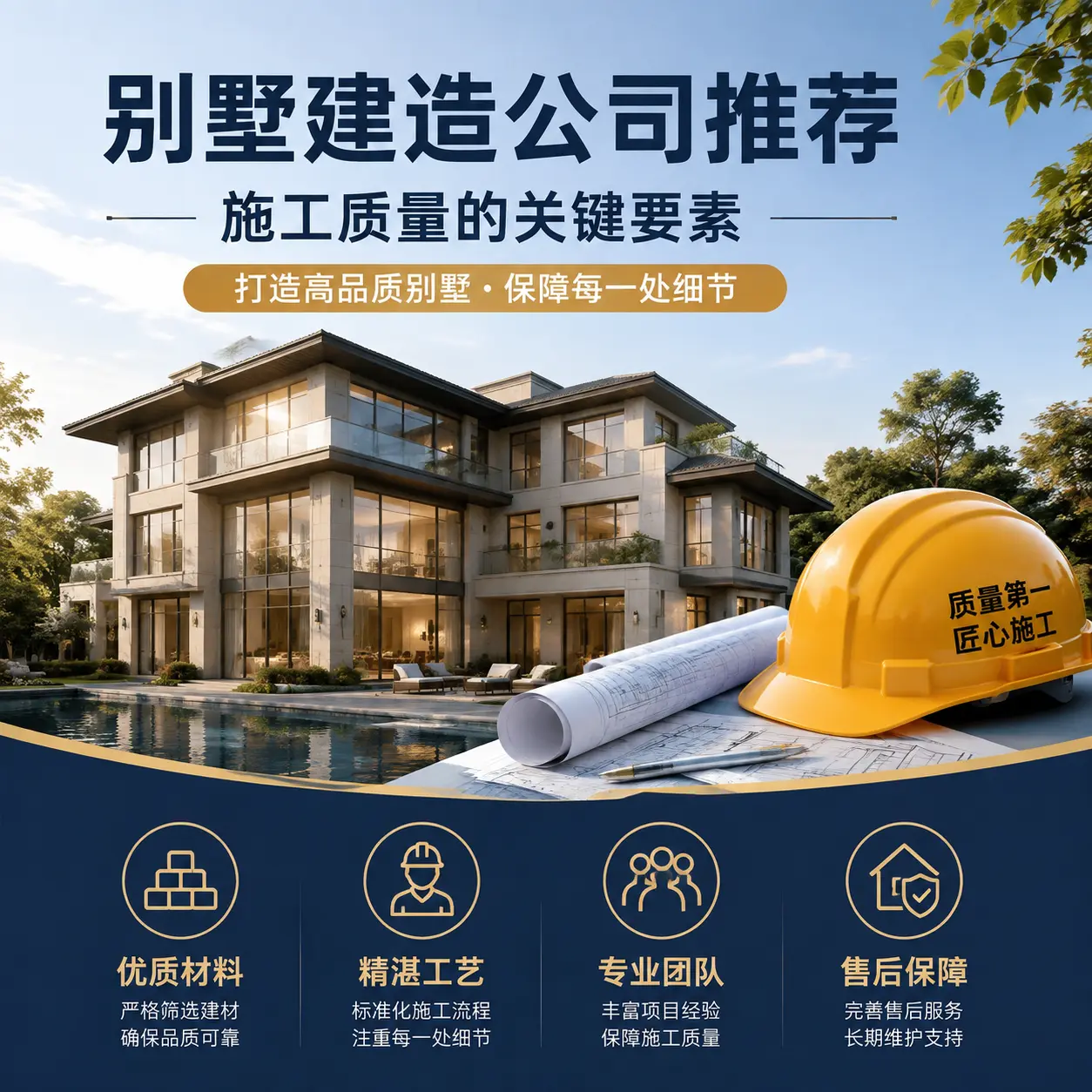 别墅建造公司推荐： 观山湖 施工质量的关键要素