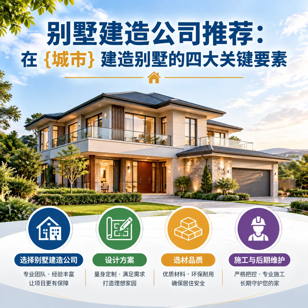 别墅建造公司推荐：在 观山湖 建造别墅的四大关键要素