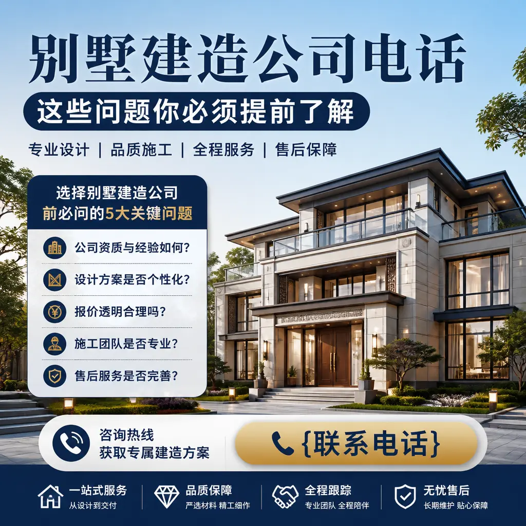 观山湖别墅建造公司电话，这些问题你必须提前了解