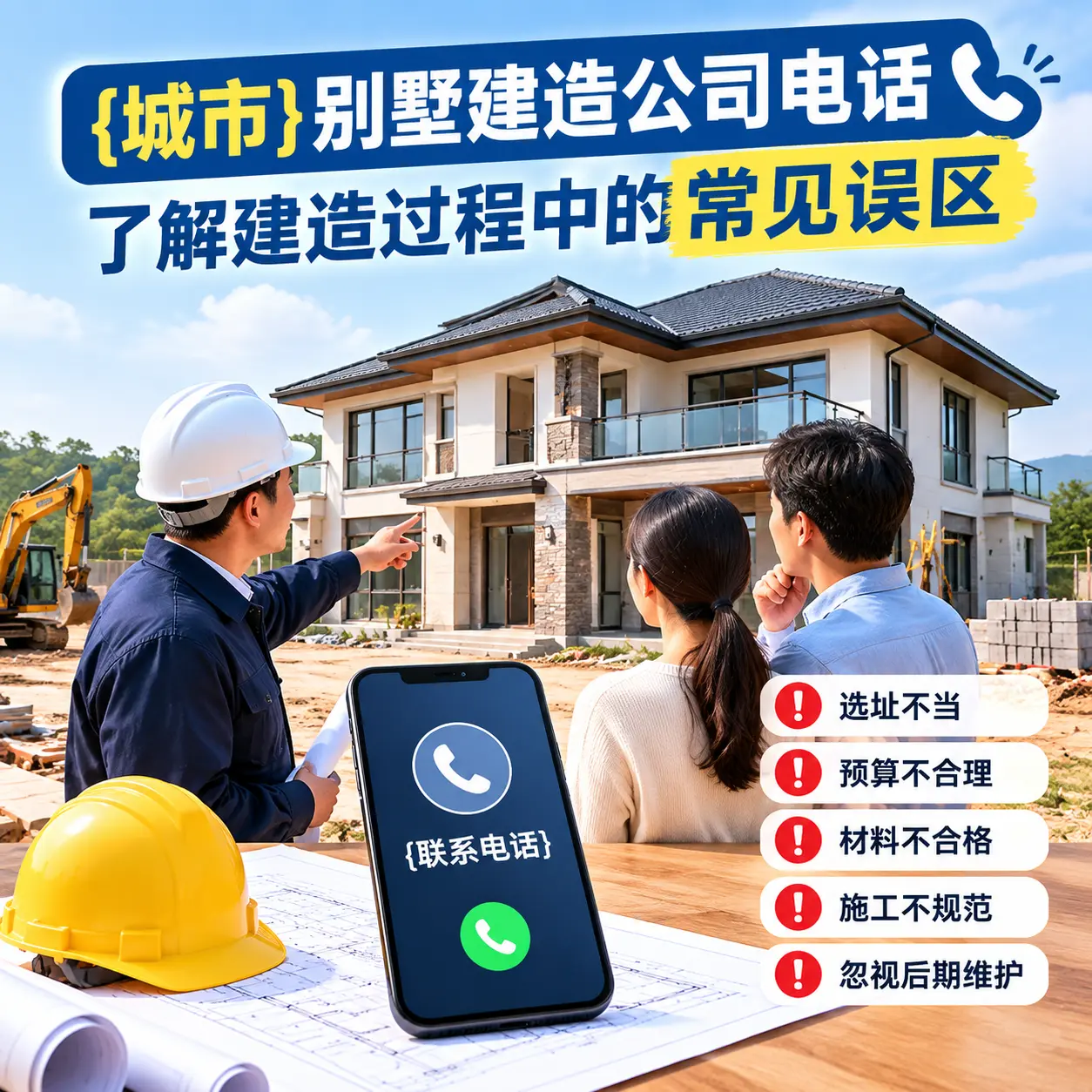 观山湖别墅建造公司电话，了解建造过程中的常见误区